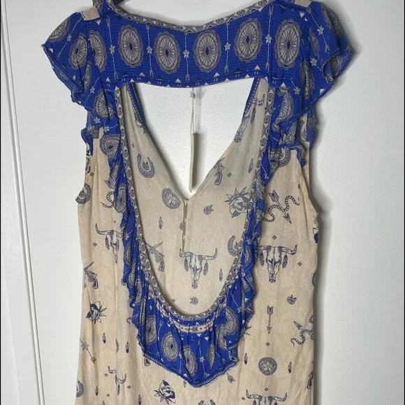 Spell coyote backless shift dress